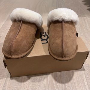 UGG Scuffette II Chestnut Women's Water Resistant Slide Slippers Size 8